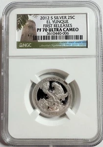 2012-S ATB EL YUNQUE Silver Quarter NGC PF70 Ultra Cameo First Releases - Picture 1 of 4