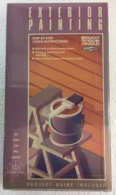 Hometime: Exterior Painting w/ printed Project Guide VHS PBS - Image 1 of 4