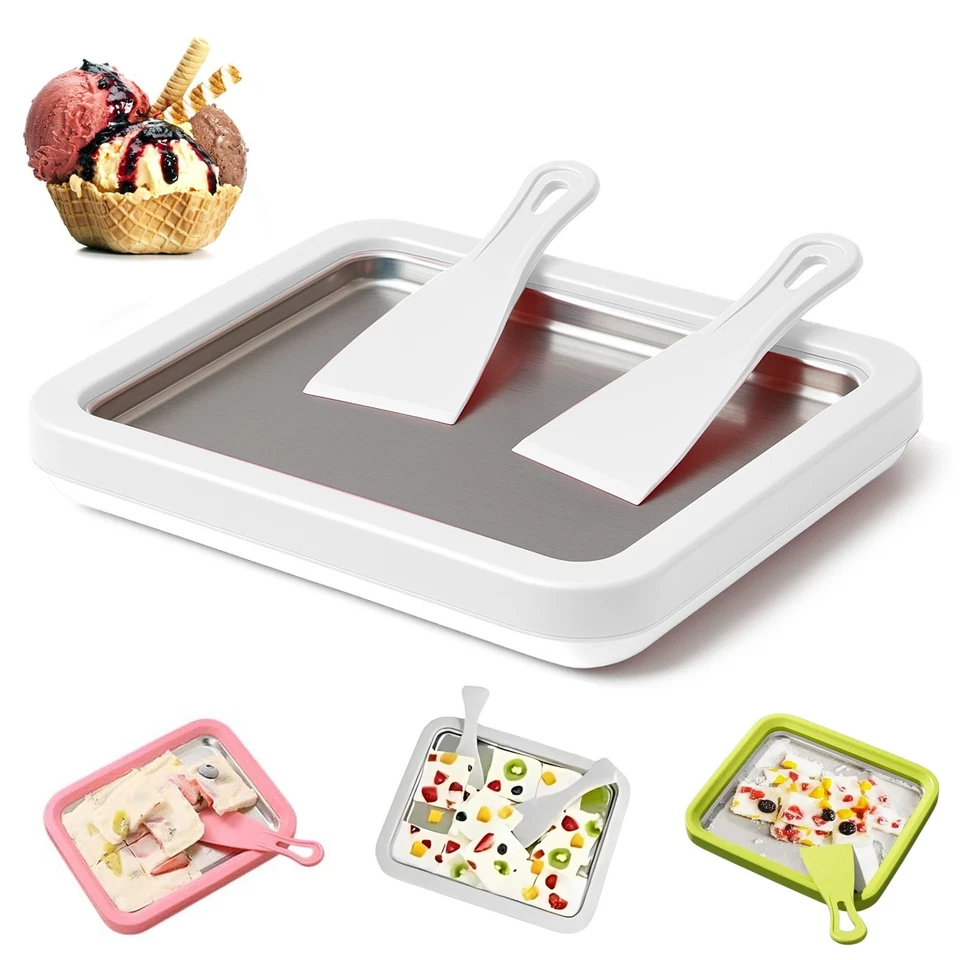 Домашний комплект для изготовления мороженого, пластина для мгновенной заморозки с 2 скребками - Изображение 1 из 1