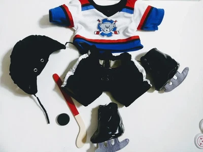Hockey Uniform Lot Clothes Outfit BABW Build A Bear Workshop Plush Accessories - Image 1 of 4