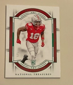 2024 Panini National Treasures Collegiate Marvin Harrison Jr. Emerald 5/5 Rc! - Picture 1 of 2