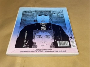 GEORGE HARRISON - When We Was Fab - 7”  1988 BoxSet Poster & Card Vgc/vgc+ - Picture 1 of 5