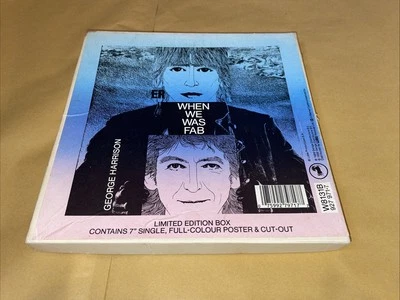 GEORGE HARRISON - When We Was Fab - 7”  1988 BoxSet Poster & Card Vgc/vgc+ - Image 1 of 4