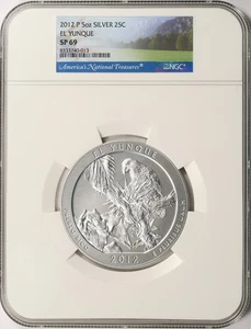 2012-P El Yunque ATB 5 oz Silver Quarter 25c NGC SP69 - Picture 1 of 4