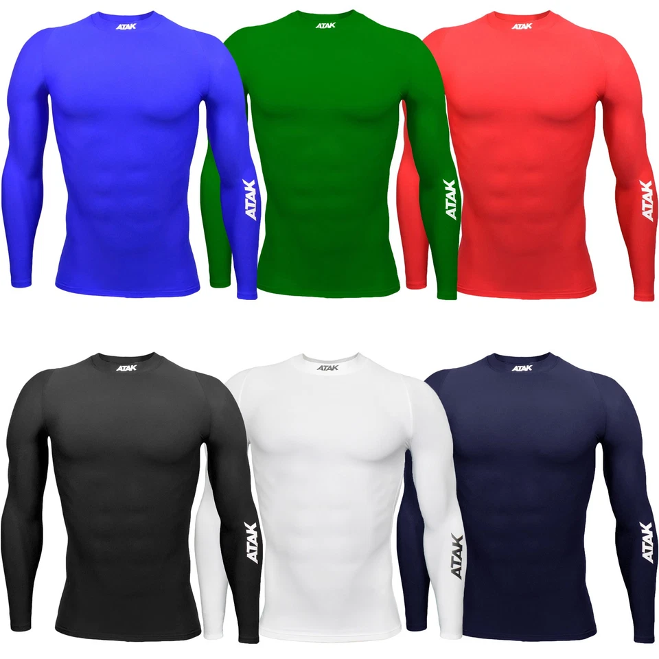 ATAK Youths Junior Long Sleeve Sports Running Base Layer Compression Shirt Top - Image 1 of 1