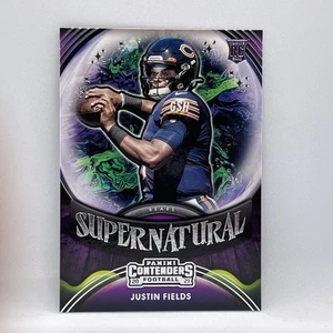 2021 Panini Contenders - Supernatural #SN-JFI Justin Fields (RC) Chicago Bears - Picture 1 of 3