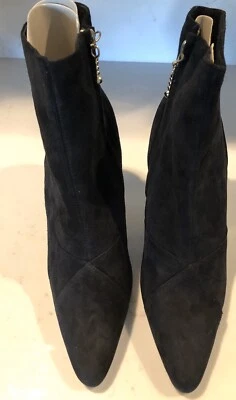 NUEVO APOSTROPHE Botines Cortos Talla 8, Gamuza Negra Foto 1 de 4