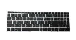 For HP ZBook 15U G5 15U G6 US Laptop Keyboard Replacement With Frame - Picture 1 of 2
