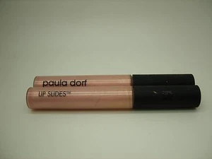 PAULA DORF LOT OF 2 LIP SLIDES GLOSS IN SHY, PALE PINK PEARL, FULL SIZE LIPGLOSS - Picture 1 of 1