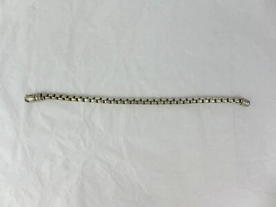 Vintage David Yurman Sterling Silver Box Chain Bracelet 7.5" - Image 1 of 4