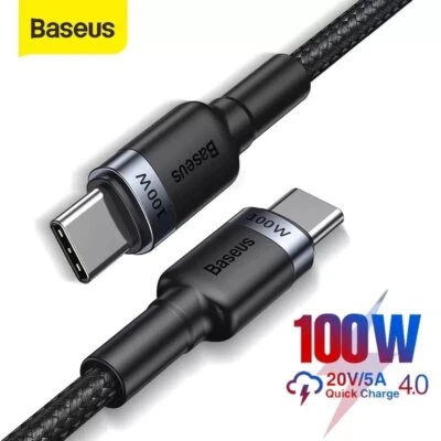 Baseus 100W USB C auf Typ C QC4.0 Schnell Ladekabel für Samsung S21 S20 Macbook - Bild 1 von 4