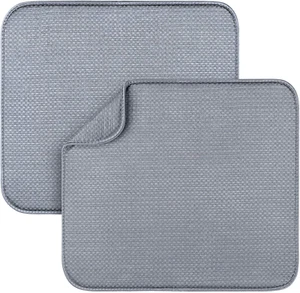 2 Pack Dish Drying Mats for Kitchen, Microfiber Dish Drying Rack Pad, Kitchen Co - Picture 1 of 12