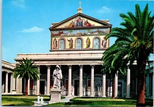St. Paul's Basilica, Rome, Italy Postcard - Picture 1 of 2