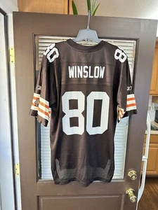 Authentic Cleveland Browns #80 Kellen Winslow Jr. NFL Football Jersey Vintage - Picture 1 of 5