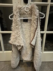 Anthropologie Love Tree Damen Wollmischung Sherpa gefütterte Weste Größe Small - Bild 1 von 4