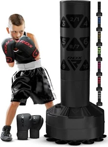 RDX Kids Freestanding Punching Bag with Gloves 4FT Heavy Duty Junior Punch Bag - Picture 1 of 36