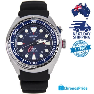 SEIKO PADI Prospex SUN065 Special Edition GMT 5M85 Silicone Black Mens Watch - Picture 1 of 5