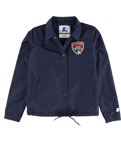 STARTER Mens Florida Panthers Jacket, Blue, Medium Cover