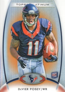 Topps Platinum Orange Refractor 2012 Devier Posey RC #134 Houston Texas 🏈 - Imagen 1 de 1