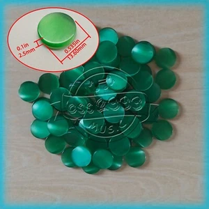 30 pcs trumpet finger key inlays buttons for repairing parts new green stone - Picture 1 of 4