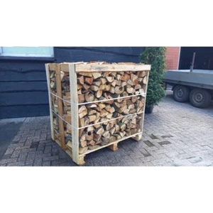 Brennholz | 4 Paletten von 0,30 RM | Mischholz aus Eiche & Buche | 25cm Länge - Bild 1 von 1
