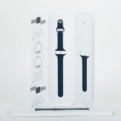 Genuine Apple iWatch 38mm 40mm 41mm Series 5 6 7 8 9 SE Sport Band - Abyss Blue - Image 1 of 4