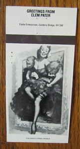 ELVGREN PIN-UP GIRLIE: STEPPING OUT (1992 MATCHBOOK MATCHCOVER) -F17 - Picture 1 of 1