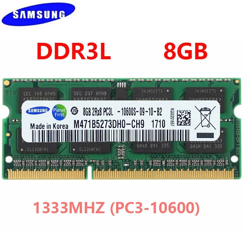 Samsung DDR3L 1333Mhz 32GB 16GB 8GB  PC3L-10600 SODIMM Laptop Memory RAM 1.35V - Image 1 of 4