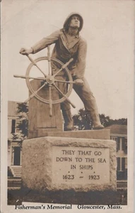 Gloucester Mass Fisherman's Memorial ungeteilte Rückseite Postkarte nicht verschickt - Bild 1 von 2