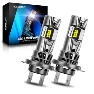 NOVSIGHT 2x H7 LED Headlight Bulbs Globe Bulb Kit High/Low Beam 6500K White Lamp - Picture 1 of 12