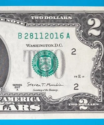 28 November 2016 : B 28112016 A BIRTHDAY Note $2 Two Dollar Bill *Uncirculated* - Image 1 of 3