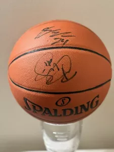 Authentic Brian Scalabrine & Carlos Boozer signed basketball. ADD TO MANCAVE! - Picture 1 of 3