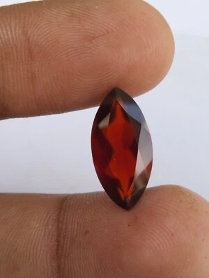 5 Ct Natural Hessonite Garnet Stone Size 18x8.8 MM Hessonite Garnet Gemstones - Image 1 of 4
