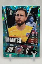 ⚽JAN OBLAK 2020 Topps Cracked Ice REFRACTOR Atletico Madrid Slovenia Soccer Card