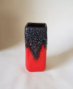 vintage fat lava ceramic vase Kreutz WGP fatlava West Germany 60s 70s - Picture 1 of 9