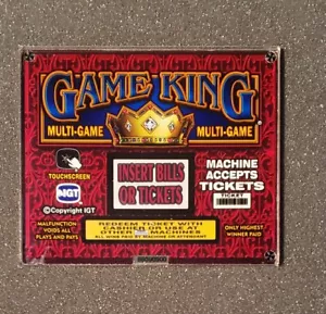 IGT GAME KING Bartop Video Side Glass - Picture 1 of 2