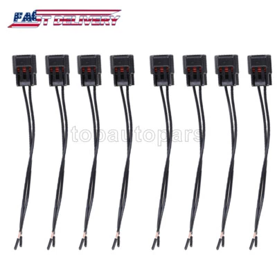 8pcs Ignition Coil Connector Plug Harness For Ford F-150 F-250 4.6L 5.4L 6.8L - Image 1 of 4