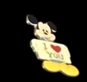 Disney Mickey Mouse Emaille Pin "I Heart You" * C01-o - Bild 1 von 1