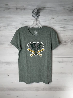 Oakland Athletics Shirt Mens Small Green MLB Baseball Elephant Logo T-Shirt Tee - Image 1 of 4