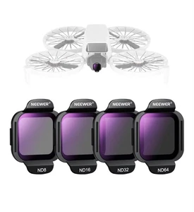 ND Filter Set Compatible with DJI Flip Drone (4 Pack), ND8 ND16 ND32 ND64 - Picture 1 of 8