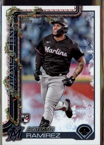 Agustín Ramírez - 2025 Topps Holiday Rookie #H19 Miami Marlins - Picture 1 of 2