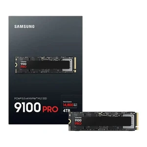Samsung 9100 PRO 4TB PCIe 5.0 NVMe 2.0 M.2 SSD – 14800MB/s Read, 13400MB/s Write - Picture 1 of 6