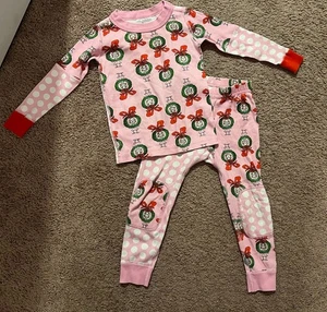 Hanna Andersson Dr. Seuss Cindy Lou Grinch Pyjama Schlafanzug Gr. 3 90 cm verstärktes Knie - Bild 1 von 7
