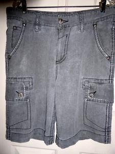 HERREN *ROCK REVIVAL* GRAUE SHORTS - 36 W X 22" LANG - Bild 1 von 13