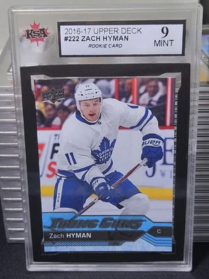 16-17 Upper Deck Zach Hyman Young Guns Rookie 🚨🚨🚨 KSA 9 Mint - Image 1 of 2