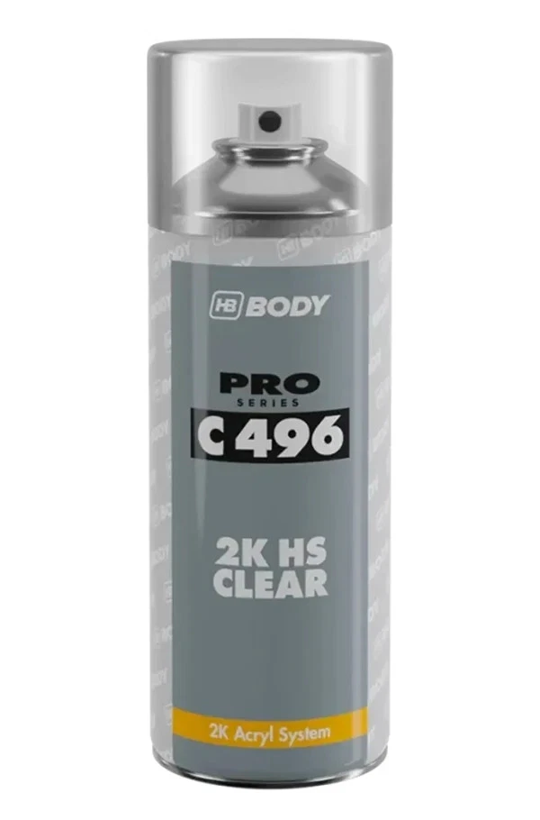 HB BODY HB-C496 2K HS CLEARCOAT 400ML AEROSOL - FREE SHPPING!