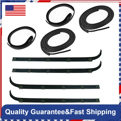 Kit de sello de barrido de ventana de puerta nueva para Ford Bronco F150 F250 1987-1997 Foto 1 de 4