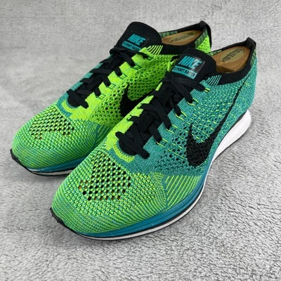 Nike Flyknit Racer Running Shoes Mens US 7  Sport Turquoise Sneakers 526628-300 - Image 1 of 4