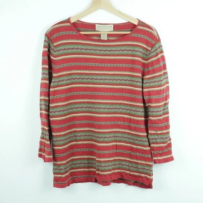 Vintage Women's XL Top Linen Blend Southwest Western 90s Boho Granola Girl - Image 1 of 4