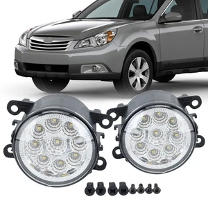 Pair LED Front Bumper Fog Light Driving Lamp For Subaru Outback 2010 2011-2012 - Picture 1 of 20